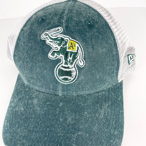 Oakland Athletics A's Cooperstown 1988 New Era 9Forty Trucker Adjustable Hat - Picture 2 of 7